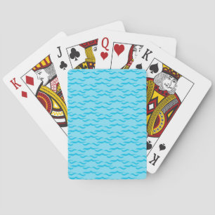 Pastel Blue Sea Water Waves Peaceful Ocean Playing Cards