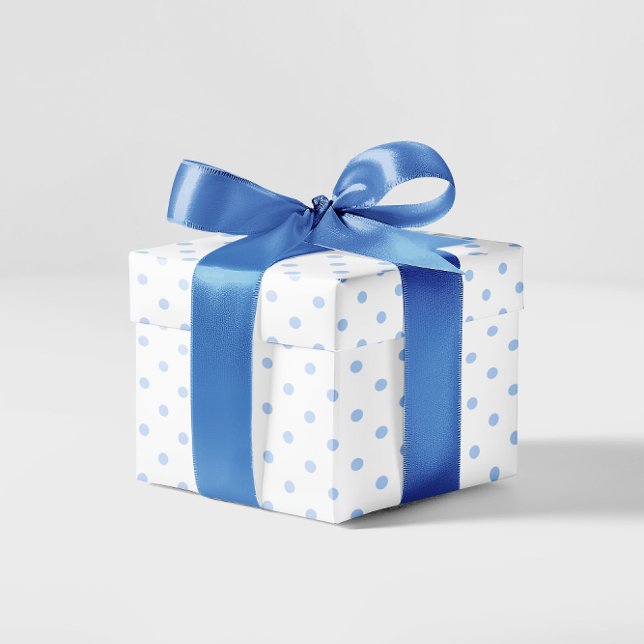 Pastel Blue Small Polka Dot Wrapping Paper (Pastel Blue Small Polka Dot Wrapping Paper)