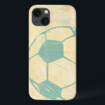 Pastel Blue Soccer Ball by Chariklia Zarris iPhone 13 Case<br><div class="desc">Show your love of the worlds' favourite pastime with this great print of a soccer ball by Chariklia Zarris. The pastel blue and shading give the piece the feel of motion, as if the ball were just kicked and it is rolling by. Purchase a copy today and hang it in...</div>