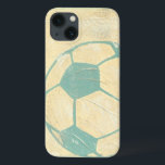 Pastel Blue Soccer Ball by Chariklia Zarris iPhone 13 Case<br><div class="desc">Show your love of the worlds' favourite pastime with this great print of a soccer ball by Chariklia Zarris. The pastel blue and shading give the piece the feel of motion, as if the ball were just kicked and it is rolling by. Purchase a copy today and hang it in...</div>