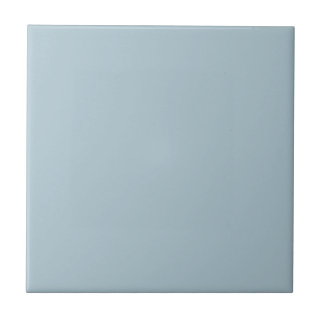 Pastel Blue Solid Colour Ceramic Tile (Front)