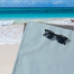 Pastel Blue Solid Colour   Classic   Elegant Beach Towel