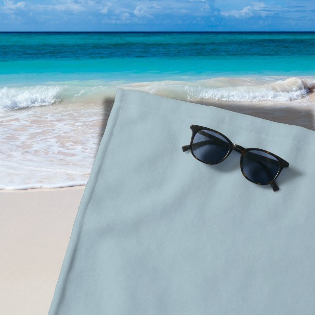 Pastel Blue Solid Colour | Classic | Elegant Beach Towel (Creator Uploaded)