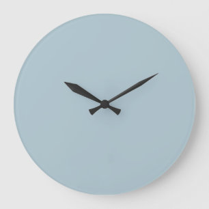 Pastel Blue Solid Colour   Classic   Elegant Large Clock