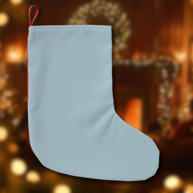 Pastel Blue Solid Colour | Classic | Elegant Small Christmas Stocking (Creator Uploaded)