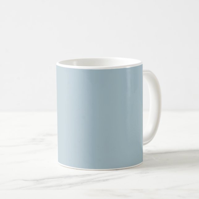 Pastel Blue Solid Colour Coffee Mug (Front Right)