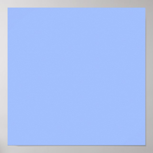 Pastel Blue (solid colour)  Poster (Front)