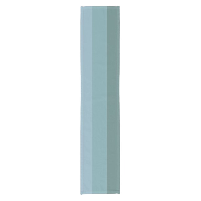 Pastel Blue Stripes  Short Table Runner (Front)