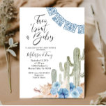 Pastel Blue Taco 'bout Love BABY Shower Invitation<br><div class="desc">Pastel Blue Boho Fiesta BABY Shower Invitation Taco Bout Love invitation with cactus. Perfect for baby showers,  couples showers,  bridal showers,  etc.</div>