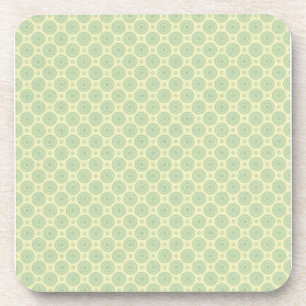 Pastel Blue Targets on Yellow Coaster