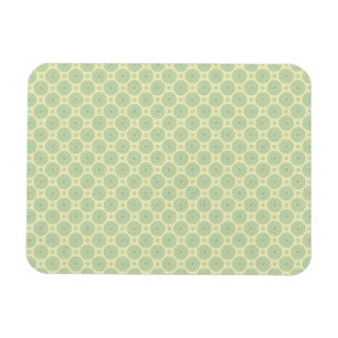 Pastel Blue Targets on Yellow Magnet