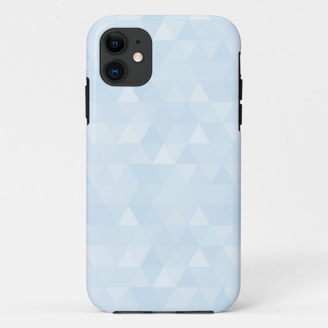 Pastel Blue Triangle Mosaic iPhone 5/5S Case (Back)