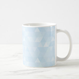 Pastel Blue Triangle Mosaic Mug