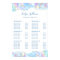 Pastel Blue Watercolor Glitter Price List Poster