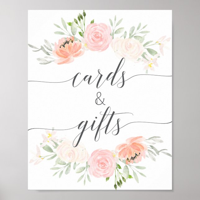 Pastel Blush Gifts and Cards Sign (Front)