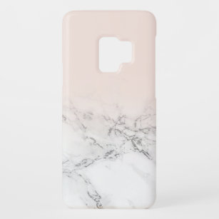 Pastel Blush pink ombre gradient white marble Case-Mate Samsung Galaxy S9 Case