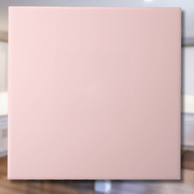 Pastel Blush Solid Colour | Classic | Elegant Ceramic Tile (Creator Uploaded)
