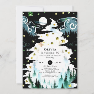 Pastel Boho Woodland Birthday Invitation