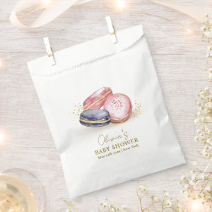 Pastel Bonjour Bébé French Macarons Baby Shower Favour Bag