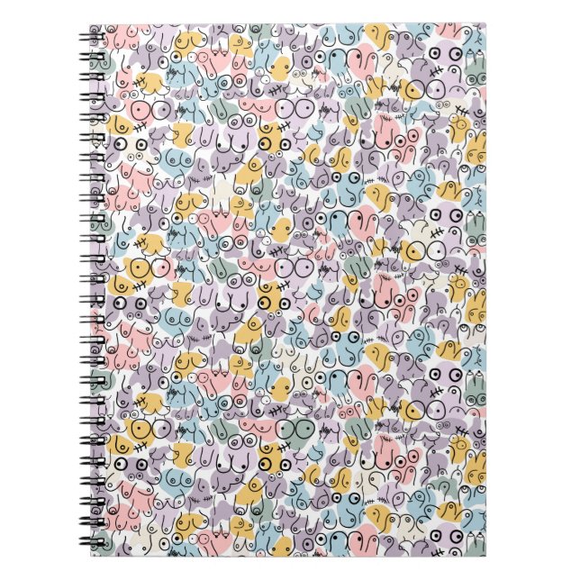 pastel breast pattern notebook (Front)