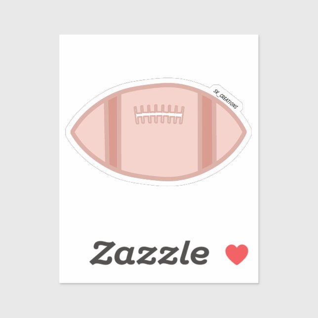 Pastel Brown Football  (Sheet)