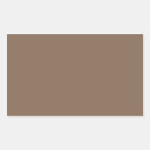 Pastel Brown High End Colour Coordinating Rectangular Sticker