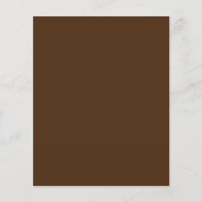 Pastel Brown,Pine Cone,Puce, Flyer (Front)