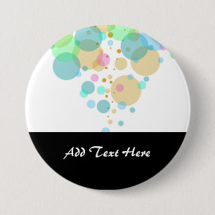 Pastel Bubbles Circles in Pastels 7.5 Cm Round Badge