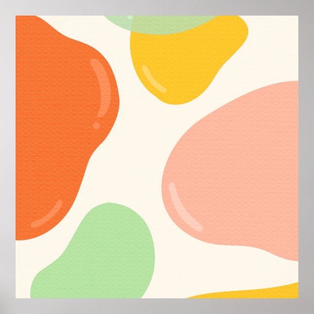 Pastel Bubbles Poster (Front)