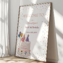 Pastel Bunny Joint Birthday for Sister Brother