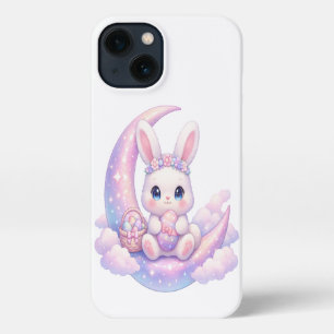 Pastel Bunny Moon iPhone Case