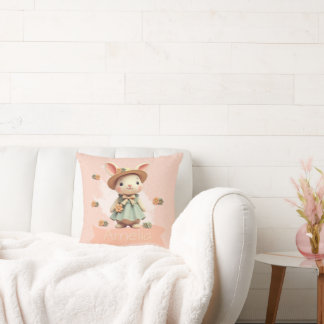 Pastel Bunny Rabbit Cushion