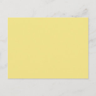 Pastel butter yellow background ready to customise postcard