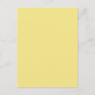 Pastel butter yellow background ready to customise postcard