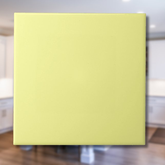 Pastel Buttercup Solid Colour | Classic | Elegant Ceramic Tile (Creator Uploaded)