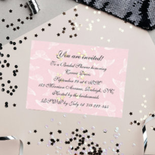 Pastel Butterflies Bridal Shower Invitation