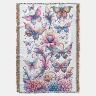 Pastel Butterfly Cosy Blanket