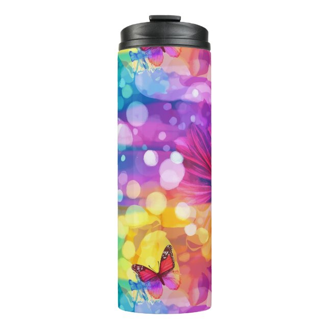 Pastel Butterfly Dream Thermal Tumbler (Front)