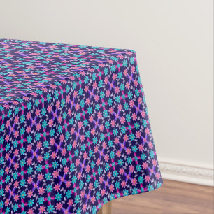 Pastel Butterfly Floral Pattern Tablecloth