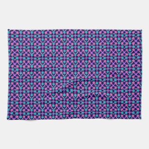 Pastel Butterfly Floral Pattern   Tea Towel