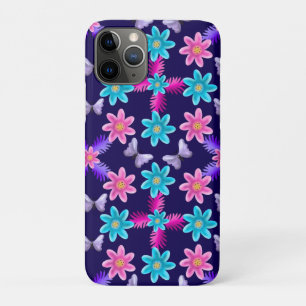 Pastel Butterfly Garden Pattern Cottagecore iPhone 11 Pro Case