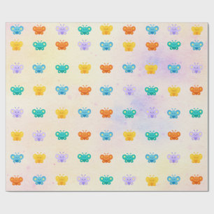 Pastel Butterfly Gift Wrap – Kawaii Wrapping Paper