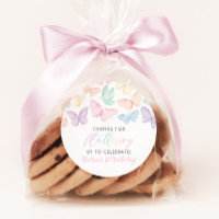 Pastel Butterfly Girl's 1st Birthday Rainbow Favou