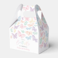 Pastel Butterfly Girl's 1st Birthday Rainbow Party