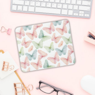 Pastel Butterfly Mouse Pad