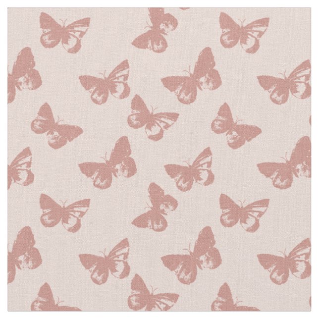 Pastel butterfly pattern fabric (Close Up)