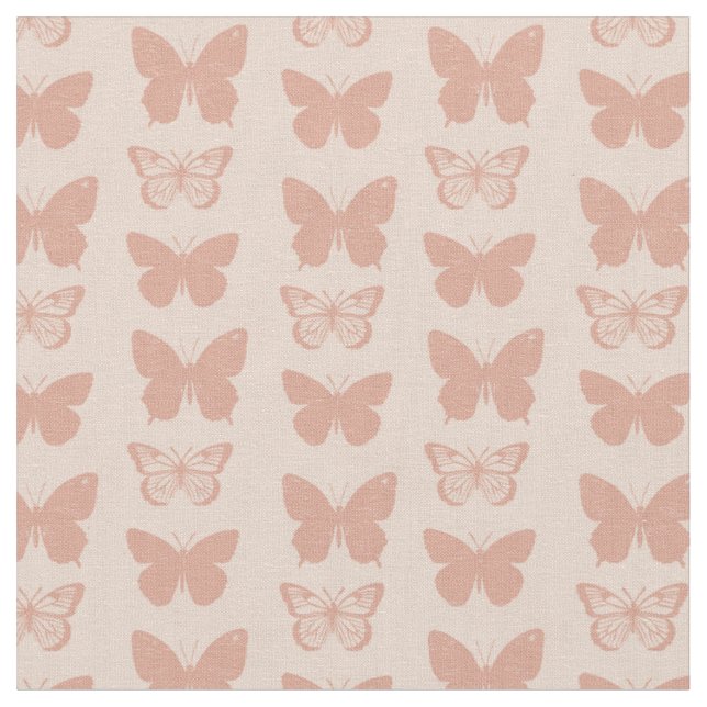 Pastel butterfly pattern fabric (Close Up)
