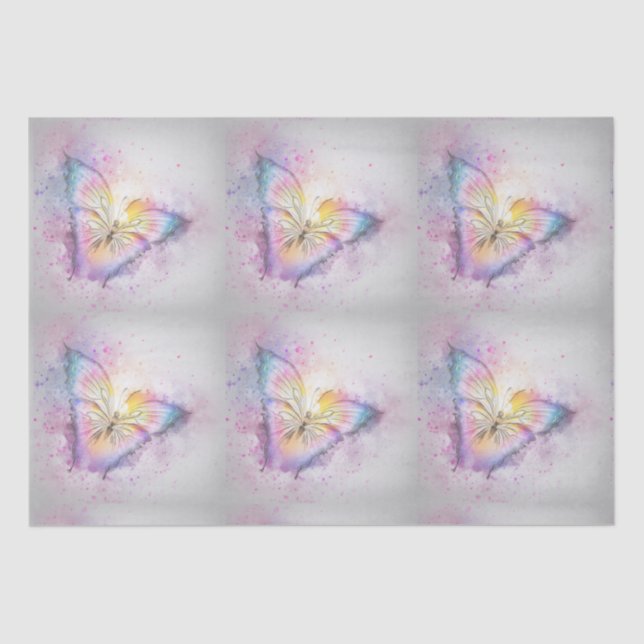 Pastel Butterfly Tissue Paper (Front)