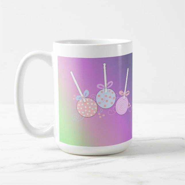 Pastel Cake Pops Coffee Mug (Left)