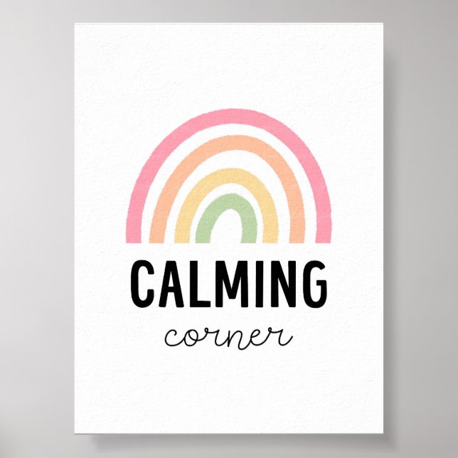 Pastel Calming Corner Poster (Front)